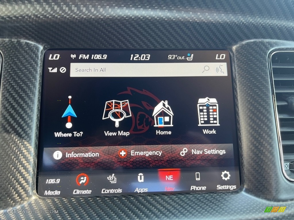 2022 Dodge Charger SRT Hellcat Widebody Controls Photo #146394437