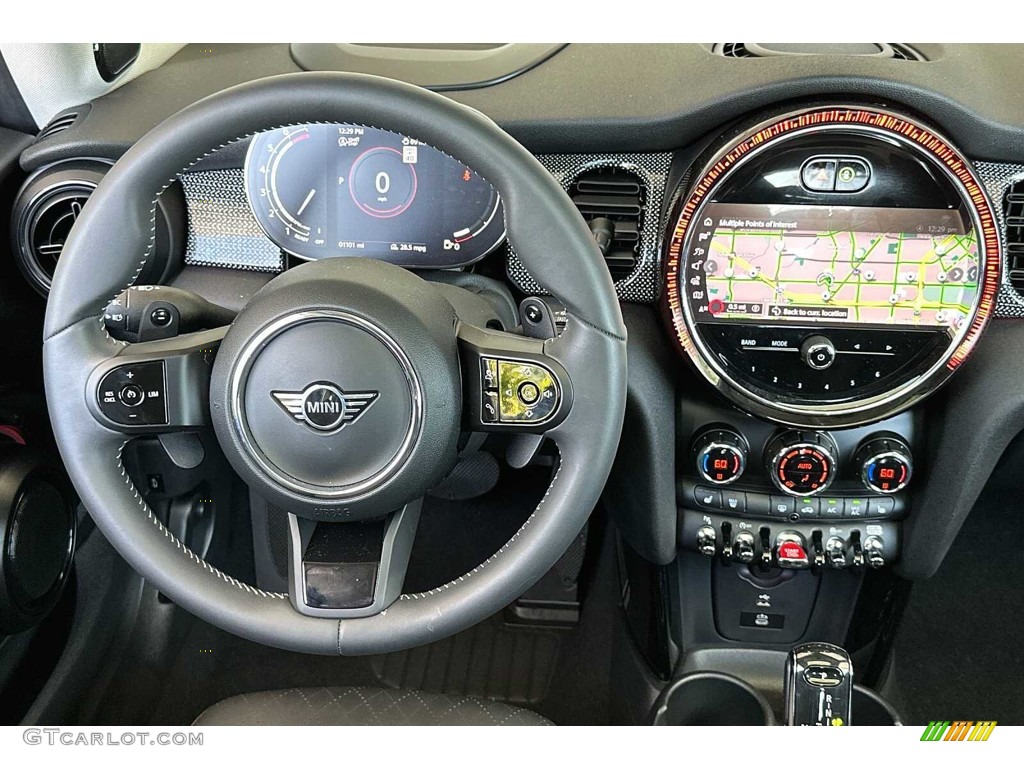 2023 Mini Hardtop Cooper S 2 Door Carbon Black Steering Wheel Photo #146394986