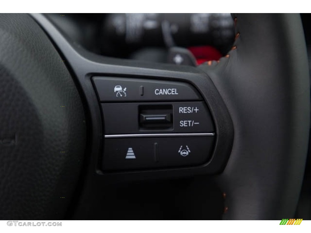 2024 Honda CR-V Sport Hybrid Black Steering Wheel Photo #146397666