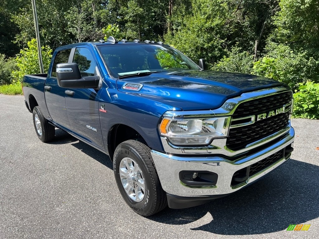 Patriot Blue Pearl 2023 Ram 2500 Big Horn Crew Cab 4x4 Exterior Photo #146398184