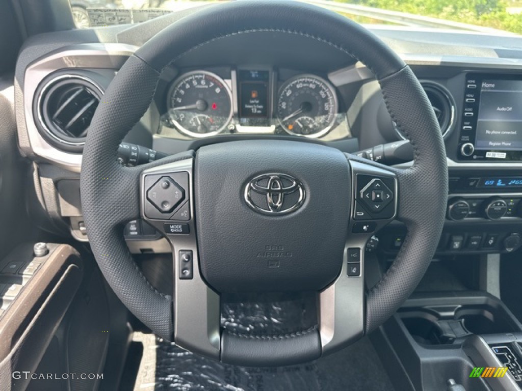 2023 Toyota Tacoma Limited Double Cab 4x4 Black Steering Wheel Photo #146398235