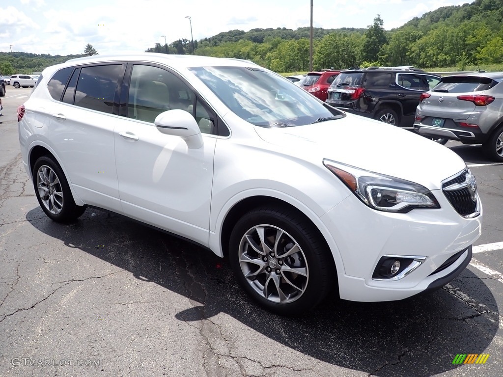 Summit White 2020 Buick Envision Essence AWD Exterior Photo #146399042