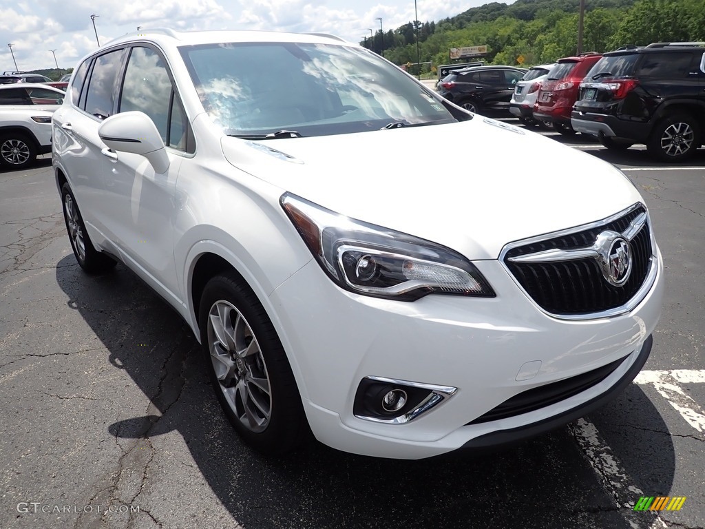 2020 Envision Essence AWD - Summit White / Light Neutral photo #10