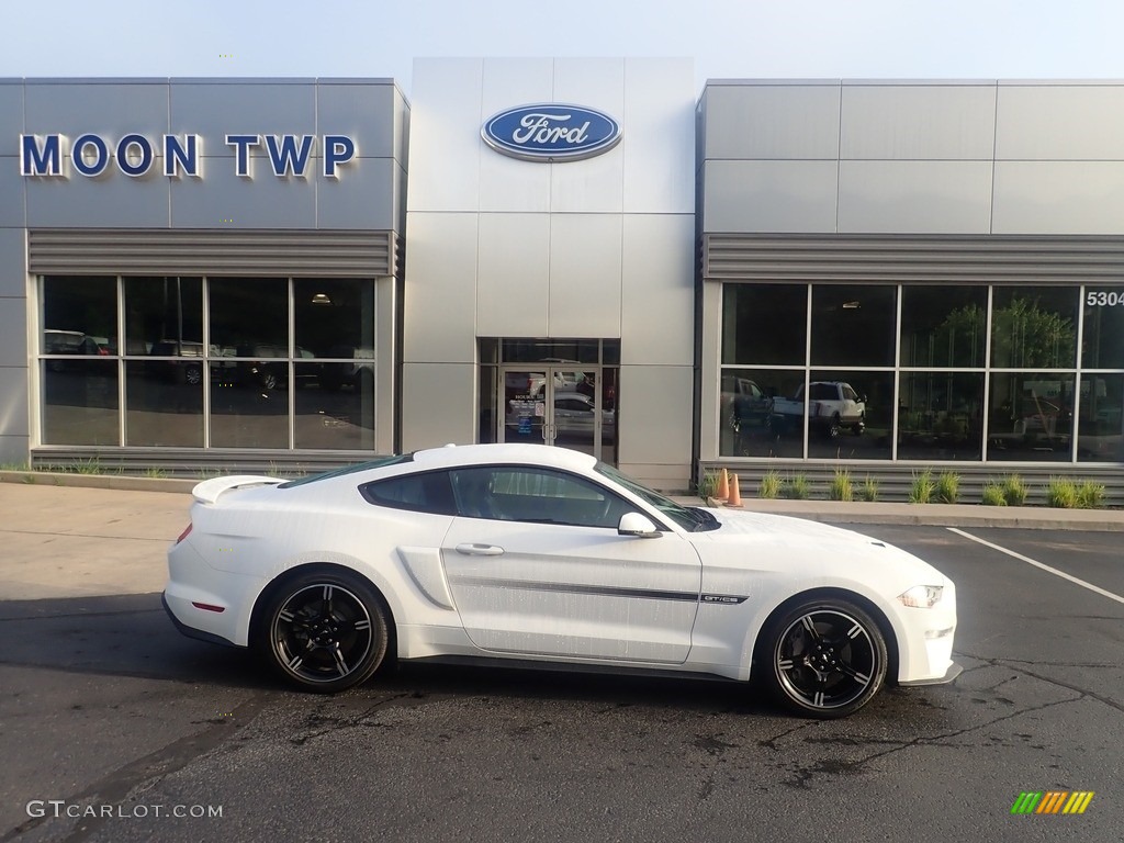 2019 Mustang California Special Fastback - Oxford White / Ebony w/Miko Suede and Red Accent Stitching photo #1