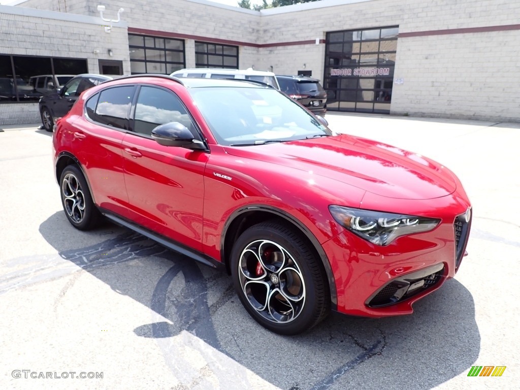 2024 Stelvio Veloce AWD - Alfa Rosso (Red) / Black photo #7