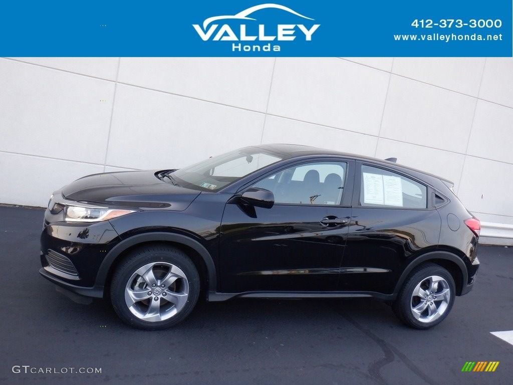 2021 HR-V LX AWD - Crystal Black Pearl / Black photo #2
