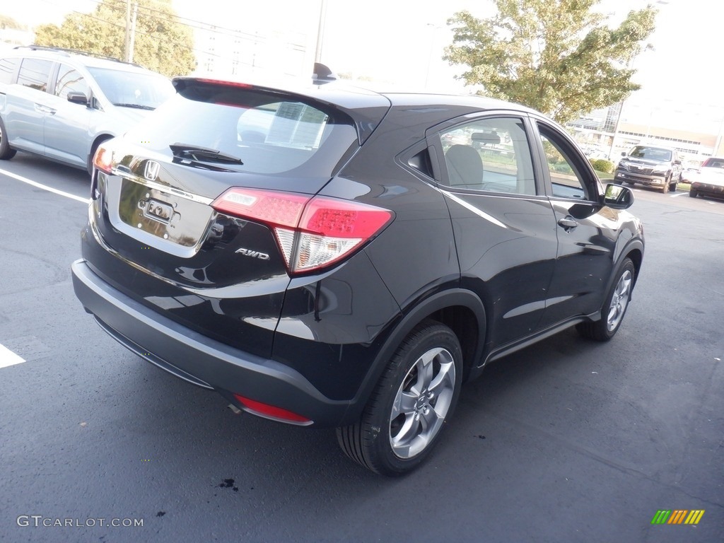 2021 HR-V LX AWD - Crystal Black Pearl / Black photo #6