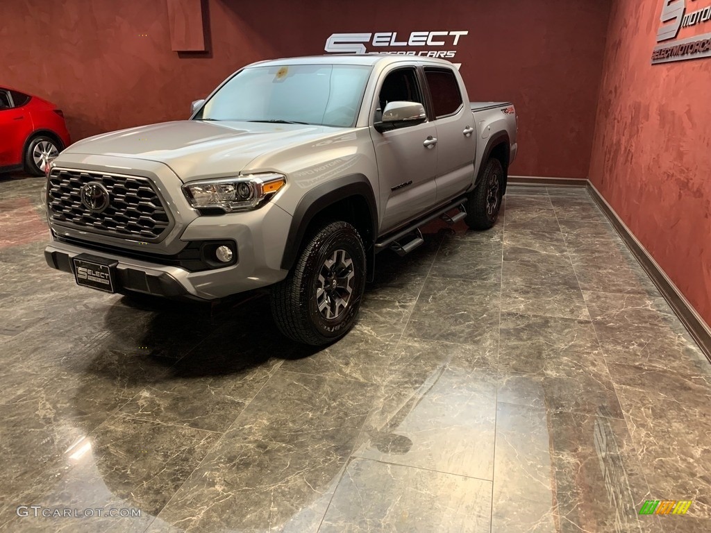 2021 Tacoma TRD Off Road Double Cab 4x4 - Cement / Black photo #5