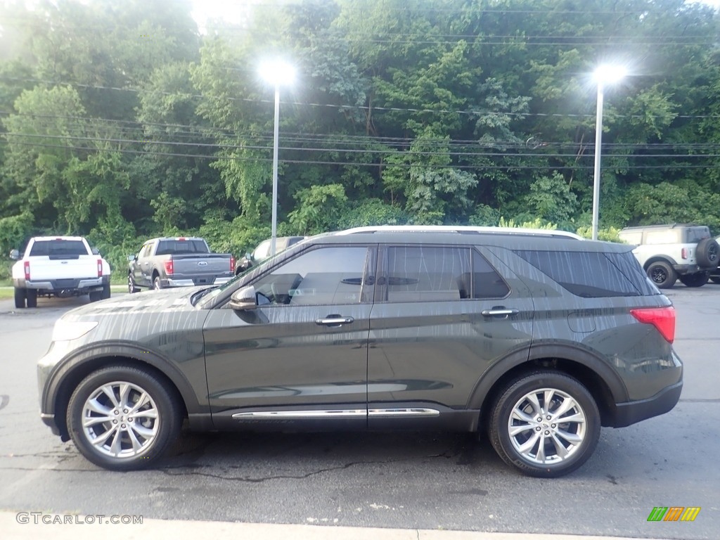 2023 Explorer Limited 4WD - Forged Green Metallic / Ebony photo #6