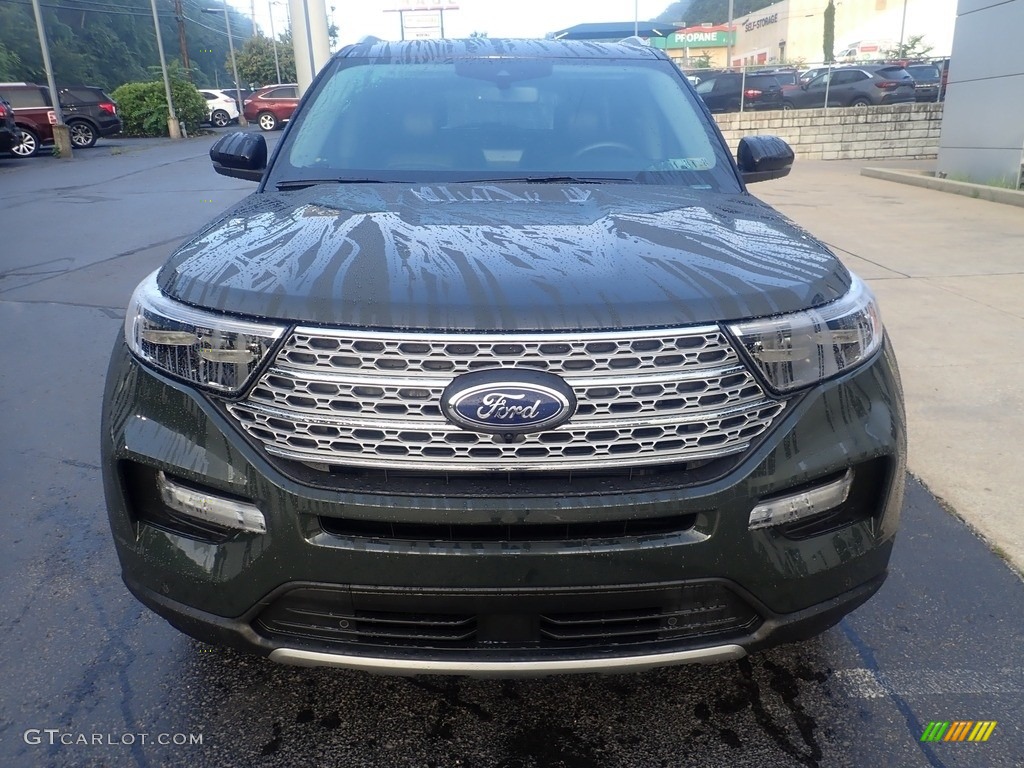 2023 Explorer Limited 4WD - Forged Green Metallic / Ebony photo #8