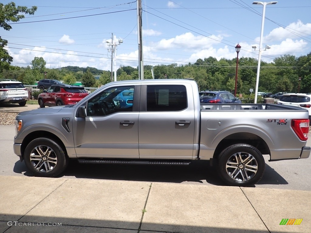 2021 F150 STX SuperCrew 4x4 - Iconic Silver / Black photo #5