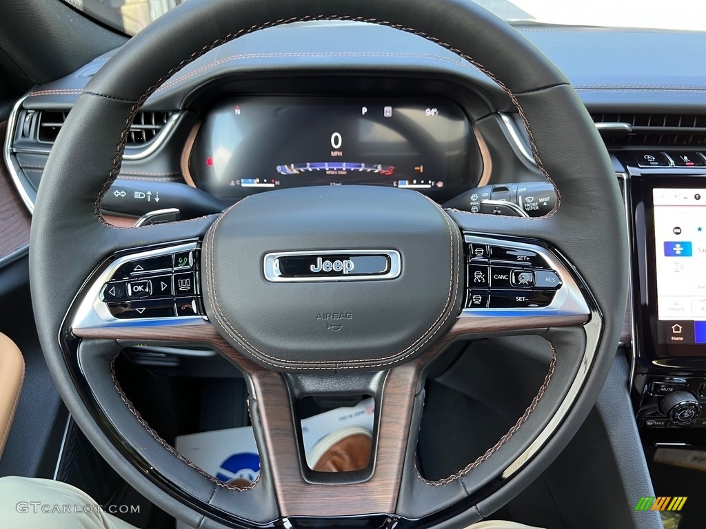2023 Jeep Grand Cherokee L Summit 4x4 Tupelo/Black Steering Wheel Photo #146400398