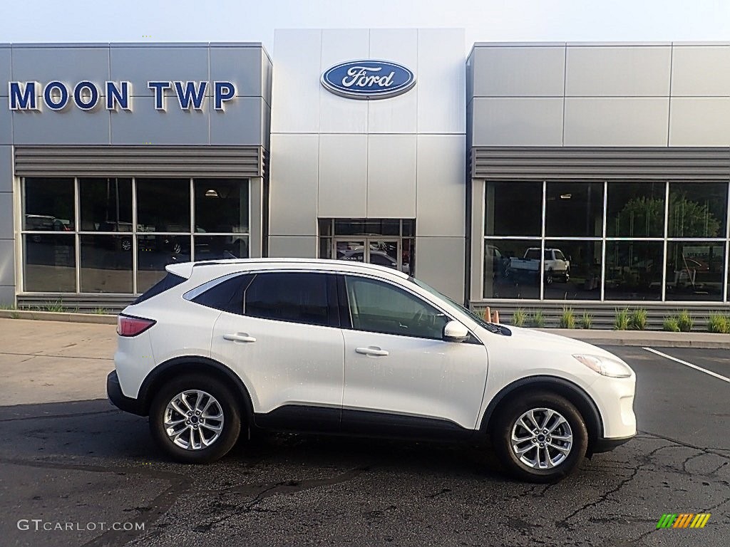 Star White Metallic Tri-Coat 2021 Ford Escape SE 4WD Exterior Photo #146400500