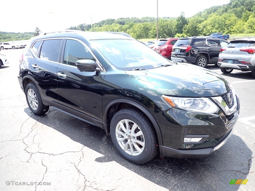Midnight Pine 2018 Nissan Rogue SV AWD Exterior Photo #146400567