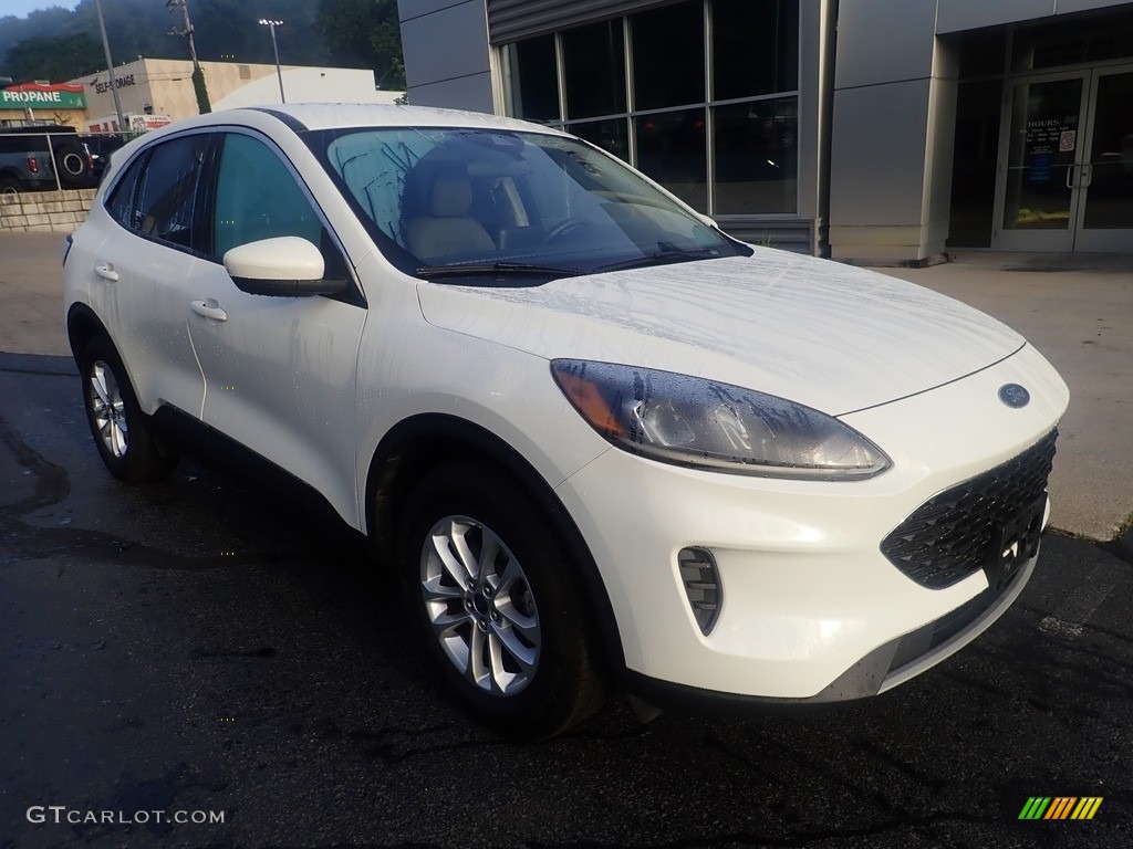 2021 Escape SE 4WD - Star White Metallic Tri-Coat / Ebony photo #9
