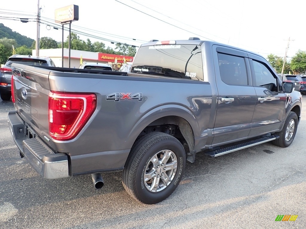 2021 F150 XLT SuperCrew 4x4 - Carbonized Gray / Medium Dark Slate photo #6