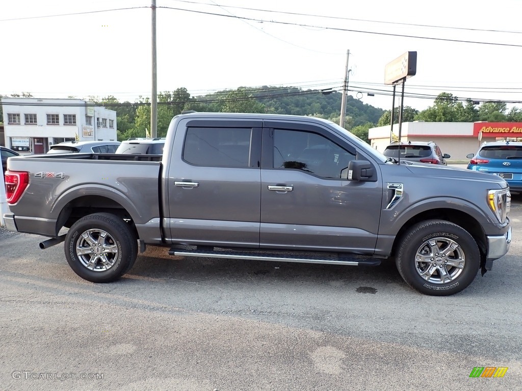 2021 F150 XLT SuperCrew 4x4 - Carbonized Gray / Medium Dark Slate photo #7