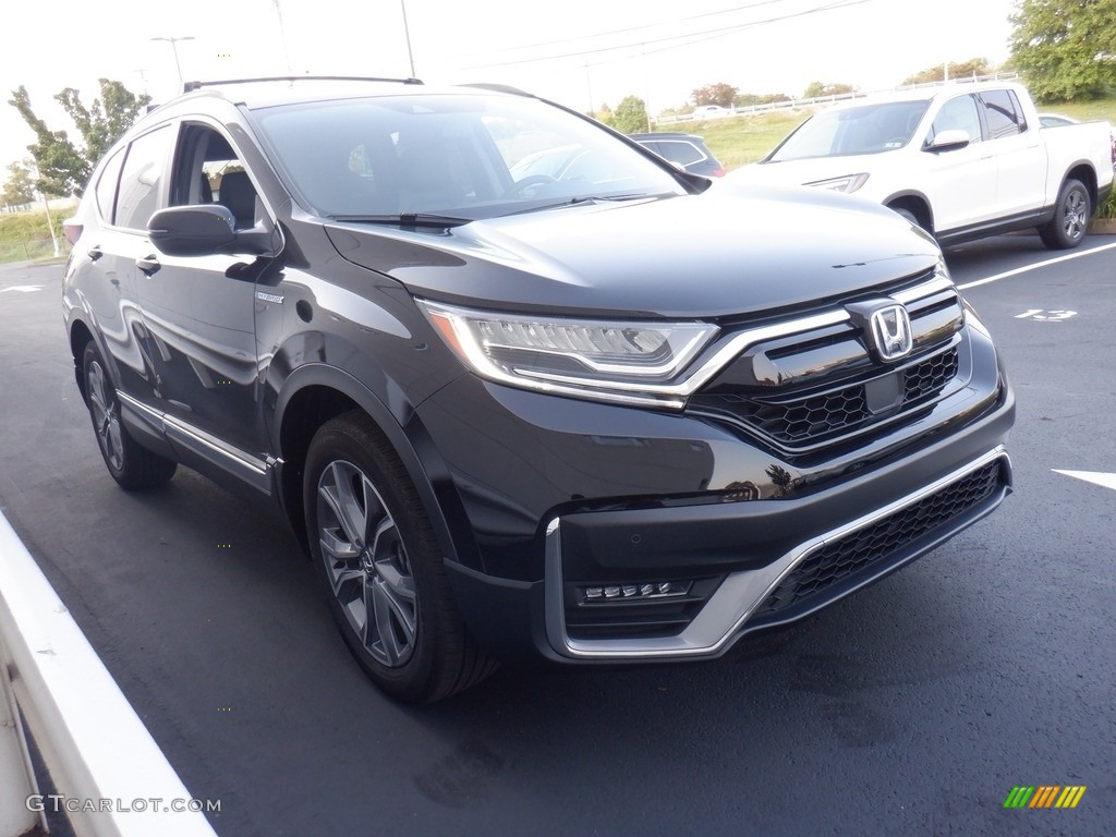 Crystal Black Pearl 2020 Honda CR-V Touring AWD Hybrid Exterior Photo #146402171