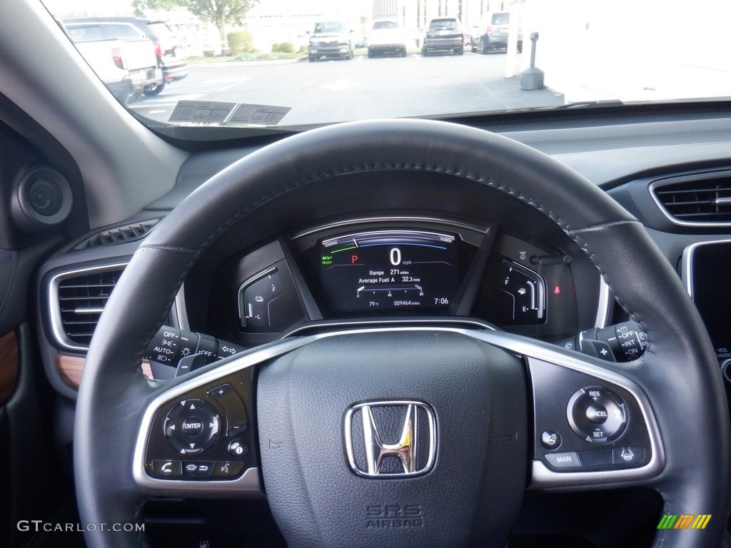 2020 Honda CR-V Touring AWD Hybrid Black Steering Wheel Photo #146402468
