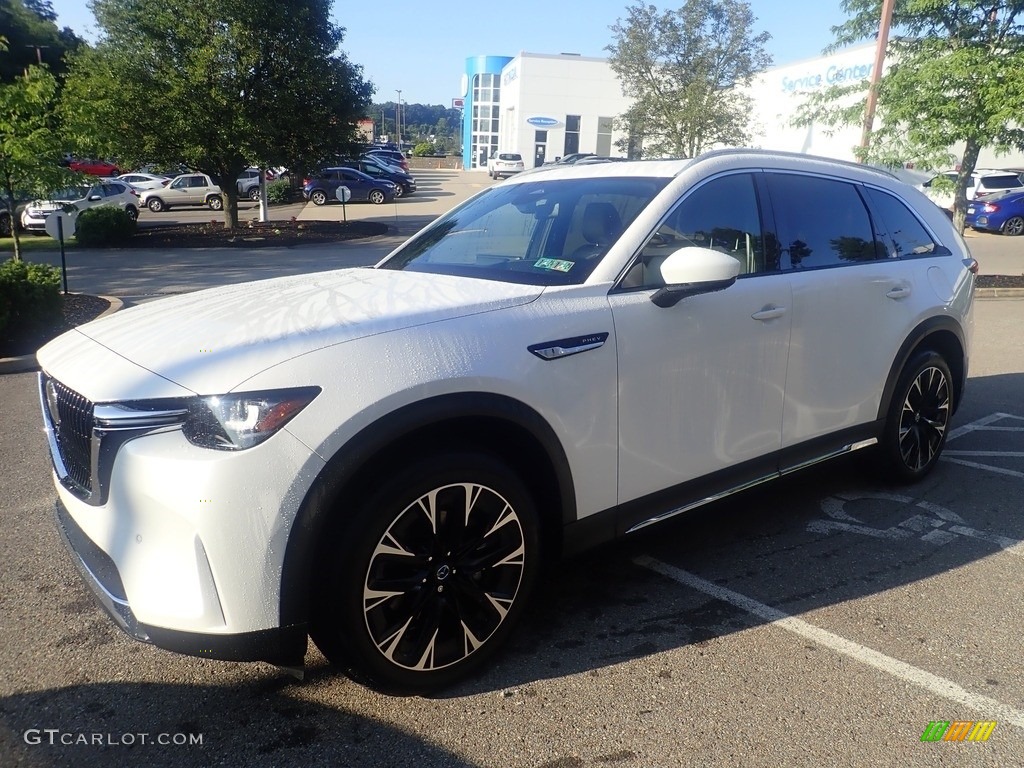 2024 CX-90 Premium Plus AWD - Rhodium White Premium / Black photo #7