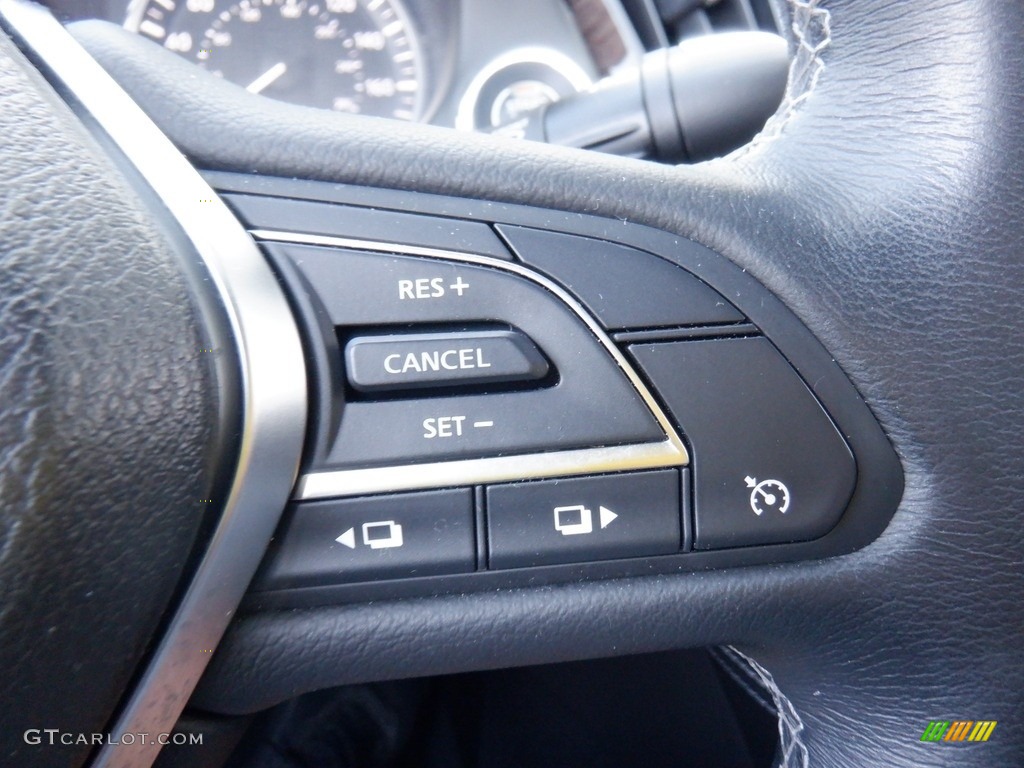 2018 Infiniti Q50 3.0t AWD Graphite Steering Wheel Photo #146403263