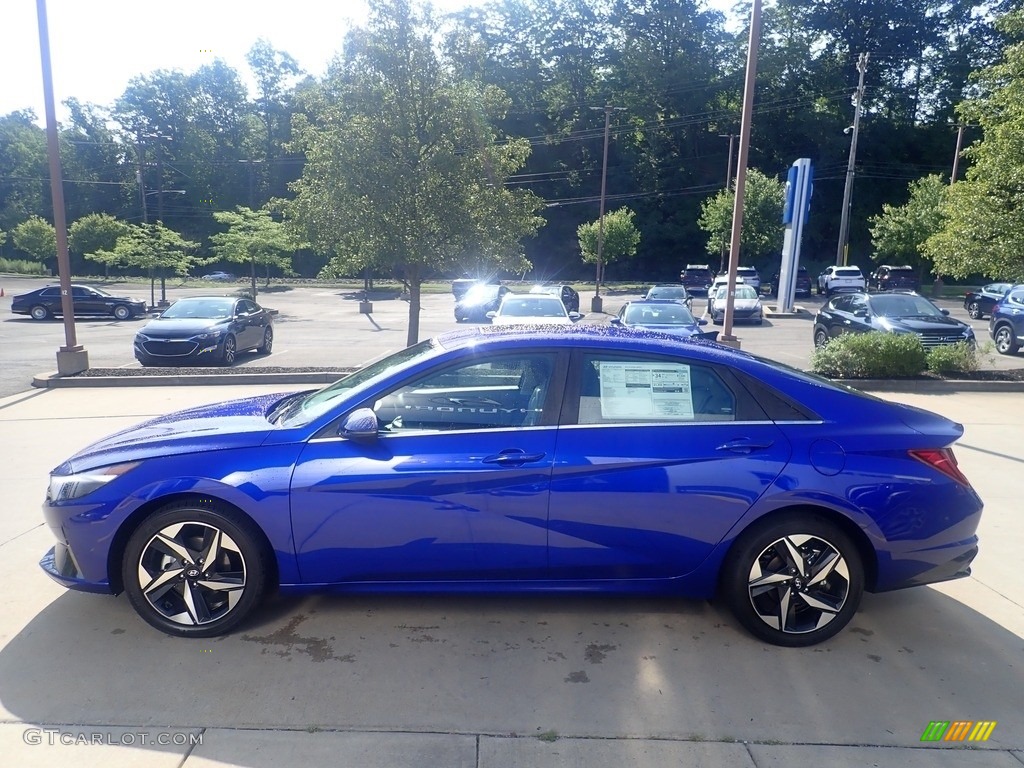 2023 Elantra Limited - Intense Blue / Medium Gray photo #6