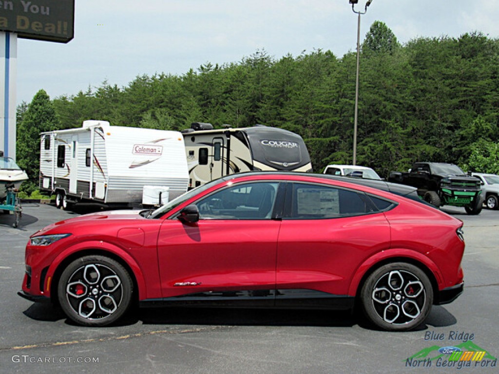 2023 Mustang Mach-E GT eAWD - Rapid Red Metallic / Black Onyx/Copper photo #2