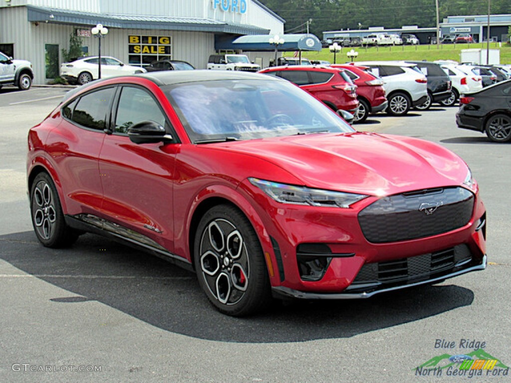 2023 Mustang Mach-E GT eAWD - Rapid Red Metallic / Black Onyx/Copper photo #7