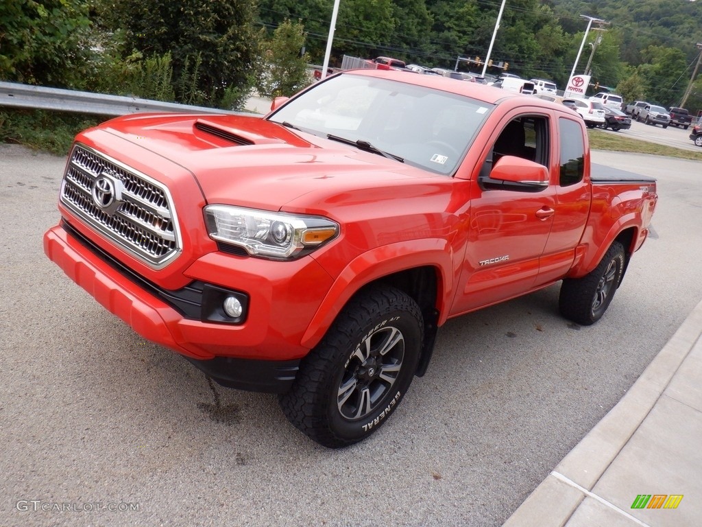 2017 Tacoma TRD Sport Access Cab 4x4 - Inferno Orange / TRD Black/Orange photo #14