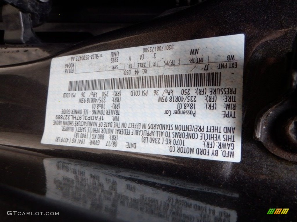 2017 Ford Focus ST Hatch Color Code Photos
