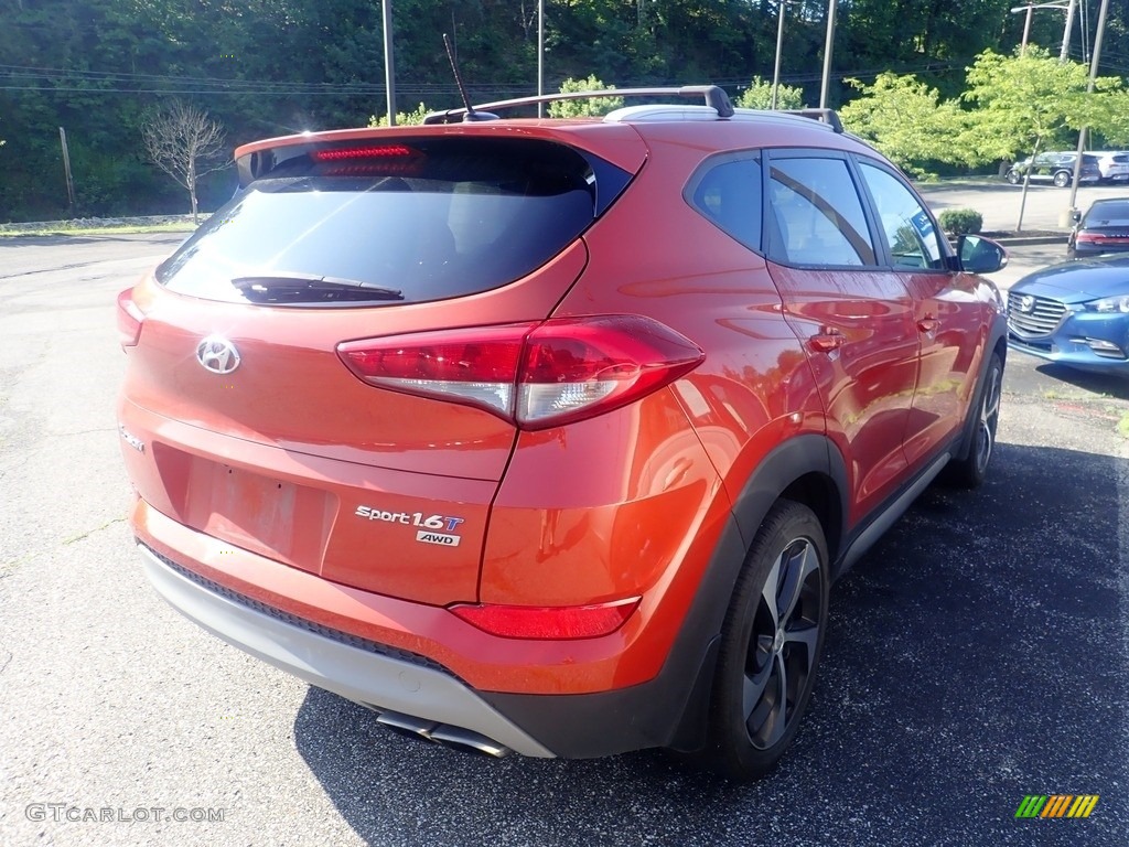 2017 Tucson Sport AWD - Sedona Sunset / Black photo #4