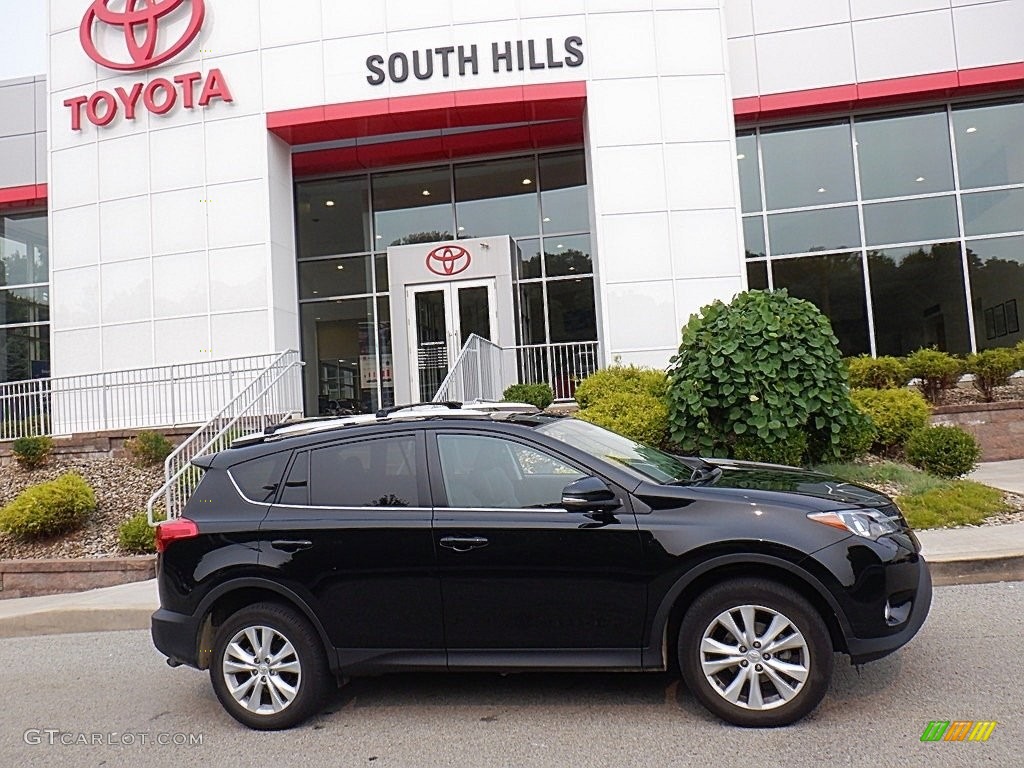 2015 RAV4 Limited AWD - Black / Black photo #2