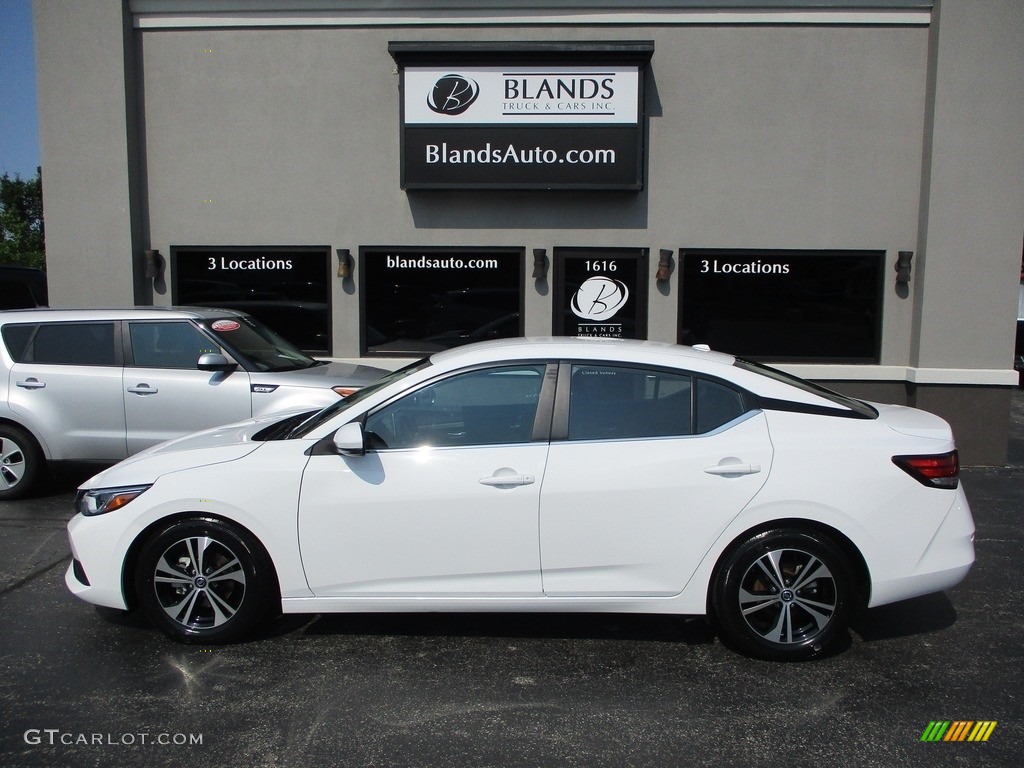 2020 Sentra SV - Fresh Powder / Charcoal photo #1