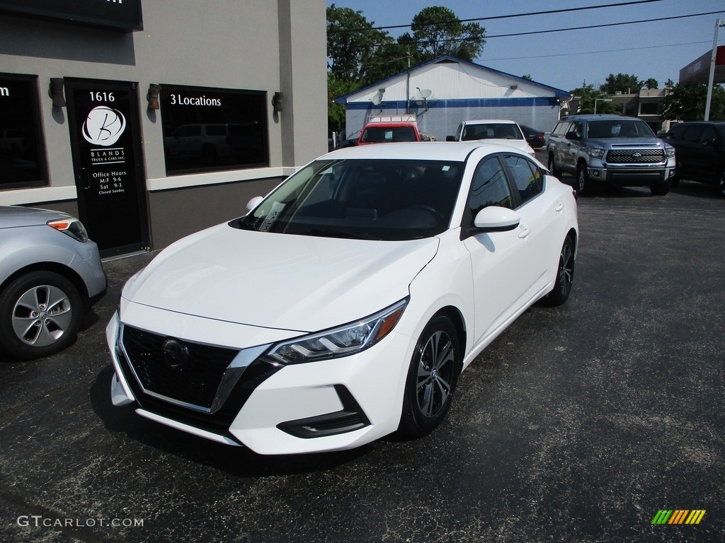 2020 Sentra SV - Fresh Powder / Charcoal photo #2
