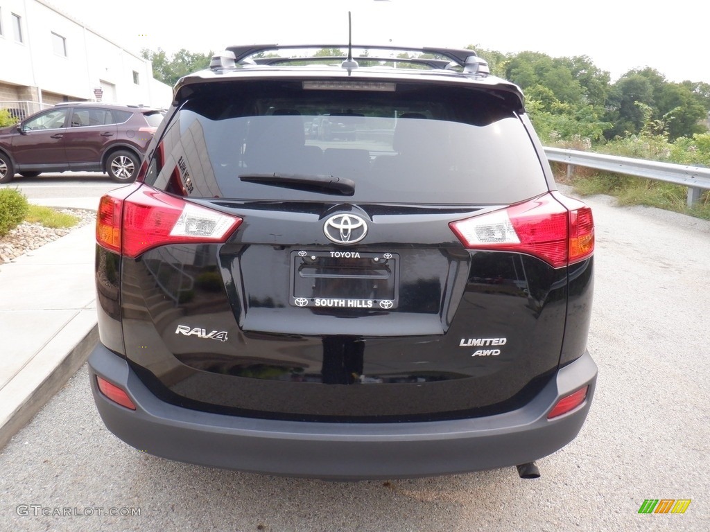 2015 RAV4 Limited AWD - Black / Black photo #15