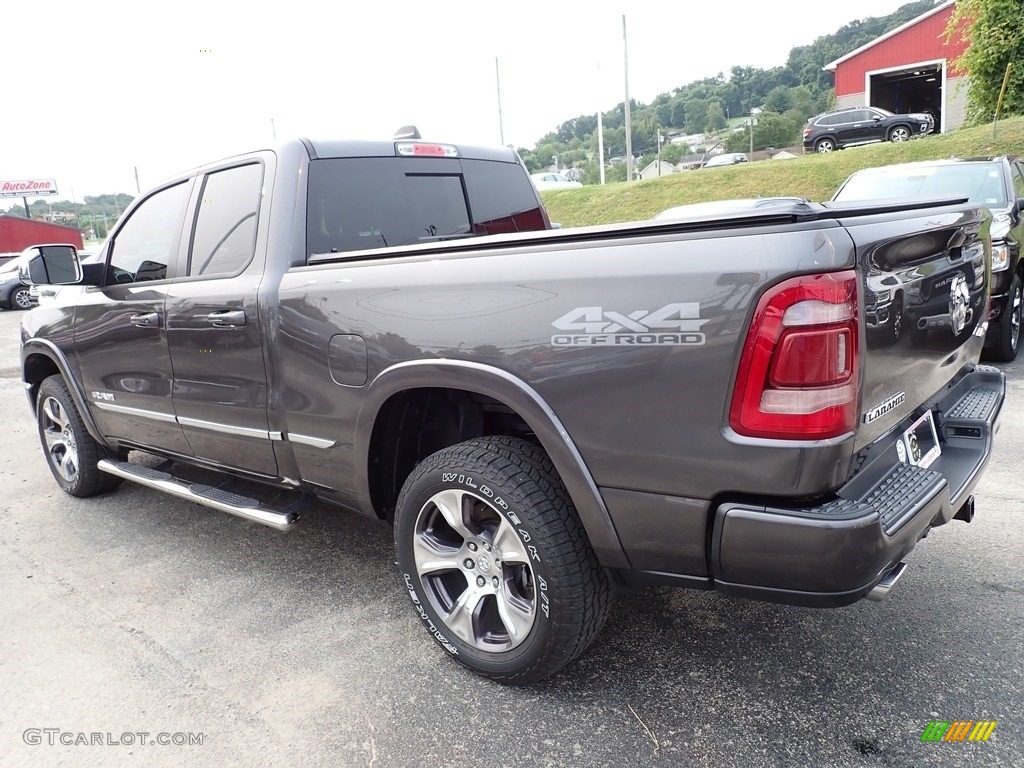 2019 1500 Laramie Quad Cab 4x4 - Granite Crystal Metallic / Black photo #3