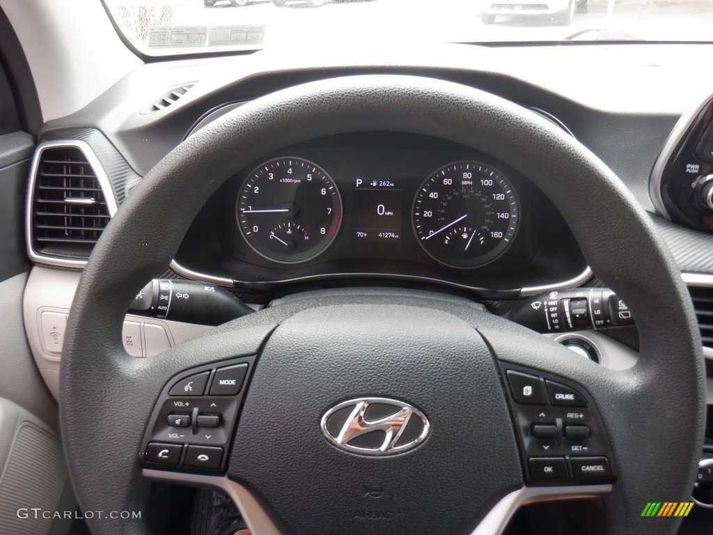 2019 Hyundai Tucson Value AWD Gray Steering Wheel Photo #146407152