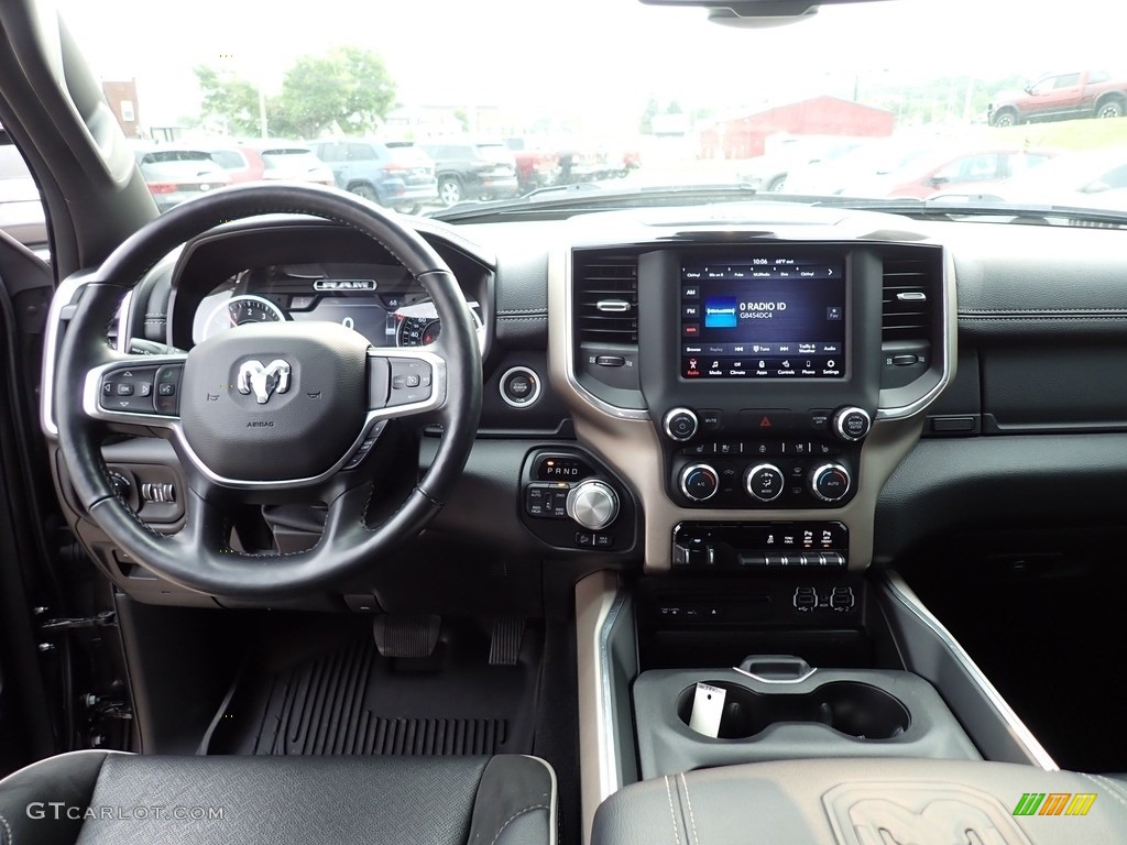 2019 Ram 1500 Laramie Quad Cab 4x4 Black Dashboard Photo #146407167
