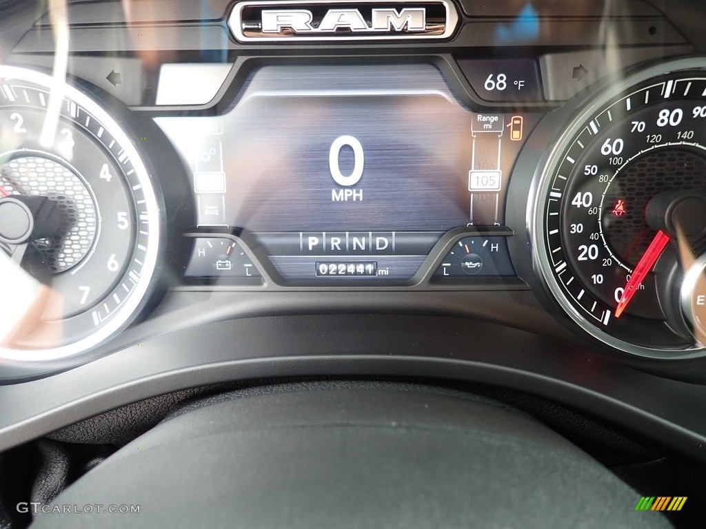 2019 1500 Laramie Quad Cab 4x4 - Granite Crystal Metallic / Black photo #20