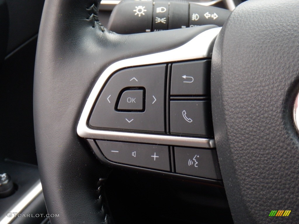 2022 Toyota Highlander XLE AWD Black Steering Wheel Photo #146407944