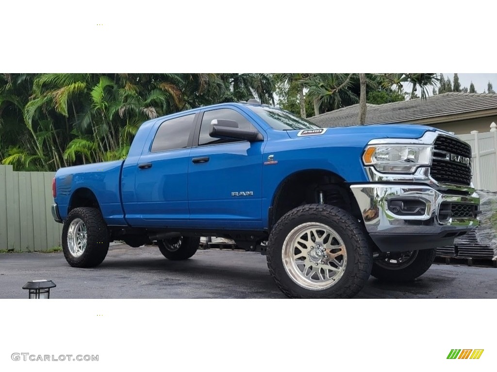 Republic Blue 2022 Ram 2500 Big Horn Mega Cab 4x4 Exterior Photo #146408250
