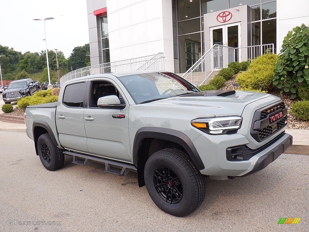 2021 Tacoma TRD Pro Double Cab 4x4 - Lunar Rock / Black photo #1