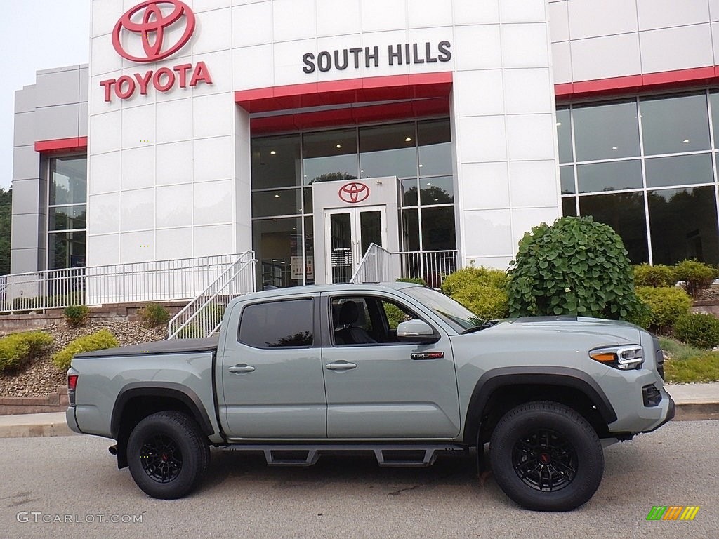 2021 Tacoma TRD Pro Double Cab 4x4 - Lunar Rock / Black photo #2