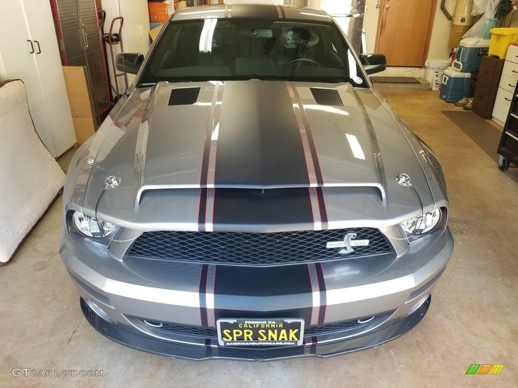 2008 Mustang Shelby GT500 Super Snake - Vapor Silver Metallic / Charcoal Black photo #7