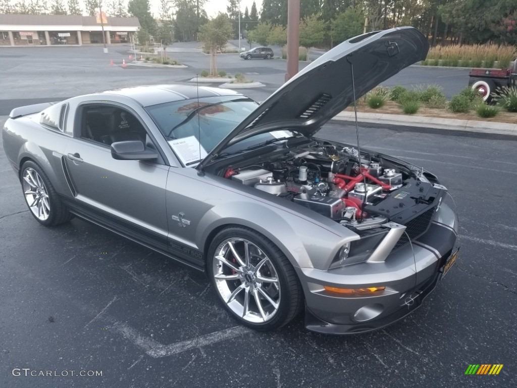 2008 Mustang Shelby GT500 Super Snake - Vapor Silver Metallic / Charcoal Black photo #14