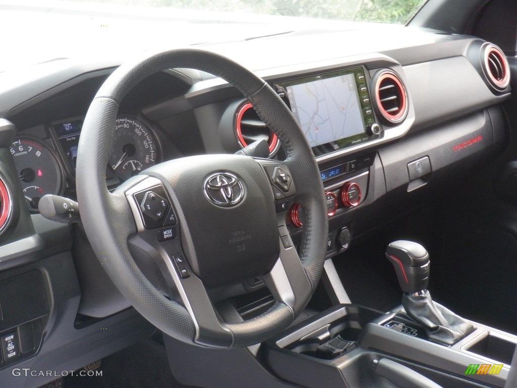 2021 Toyota Tacoma TRD Pro Double Cab 4x4 Black Dashboard Photo #146408823