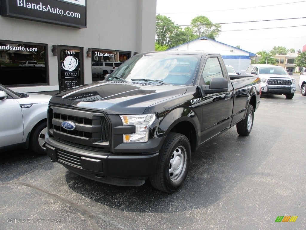 2016 F150 XL Regular Cab 4x4 - Blue Jeans / Medium Earth Gray photo #2