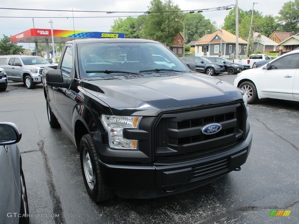 2016 F150 XL Regular Cab 4x4 - Blue Jeans / Medium Earth Gray photo #5