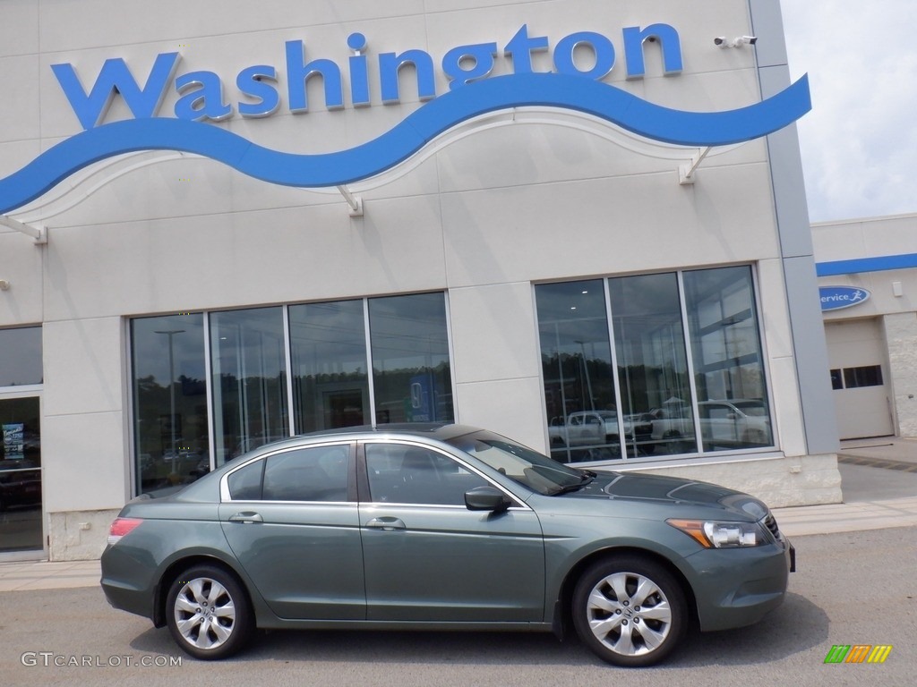 2009 Accord EX Sedan - Mystic Green Metallic / Black photo #1