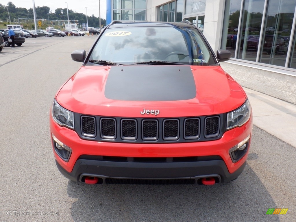 2017 Compass Trailhawk 4x4 - Spitfire Orange / Black/Ruby Red photo #5